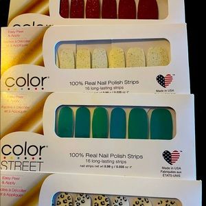 Color street bundle of 4 +free it cleanser mini